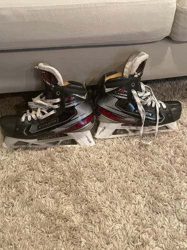 Used Bauer Extra Wide Width  Size 9 Vapor 2X Pro Hockey Goalie Skates