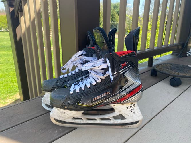 New Carbon Skate Blades! Bauer Vapor 2x Pro Stock Skates Size 8.5 D Width With Carbon Blades!