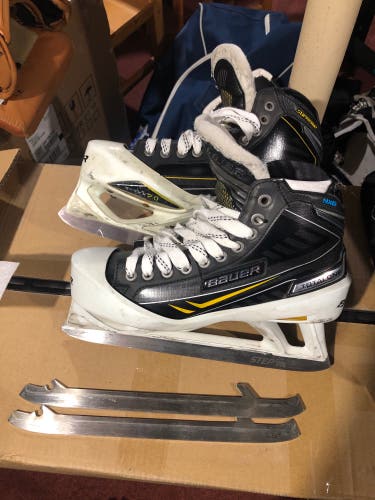 Used Bauer Regular Width Size 8 Total One NXG Hockey Goalie Skates