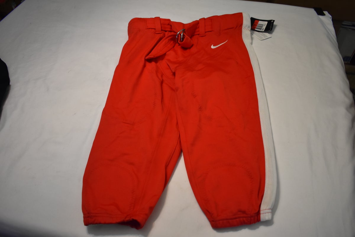 NEW - Nike Team Mach Speed Football Pants, Red/White, Men's Large