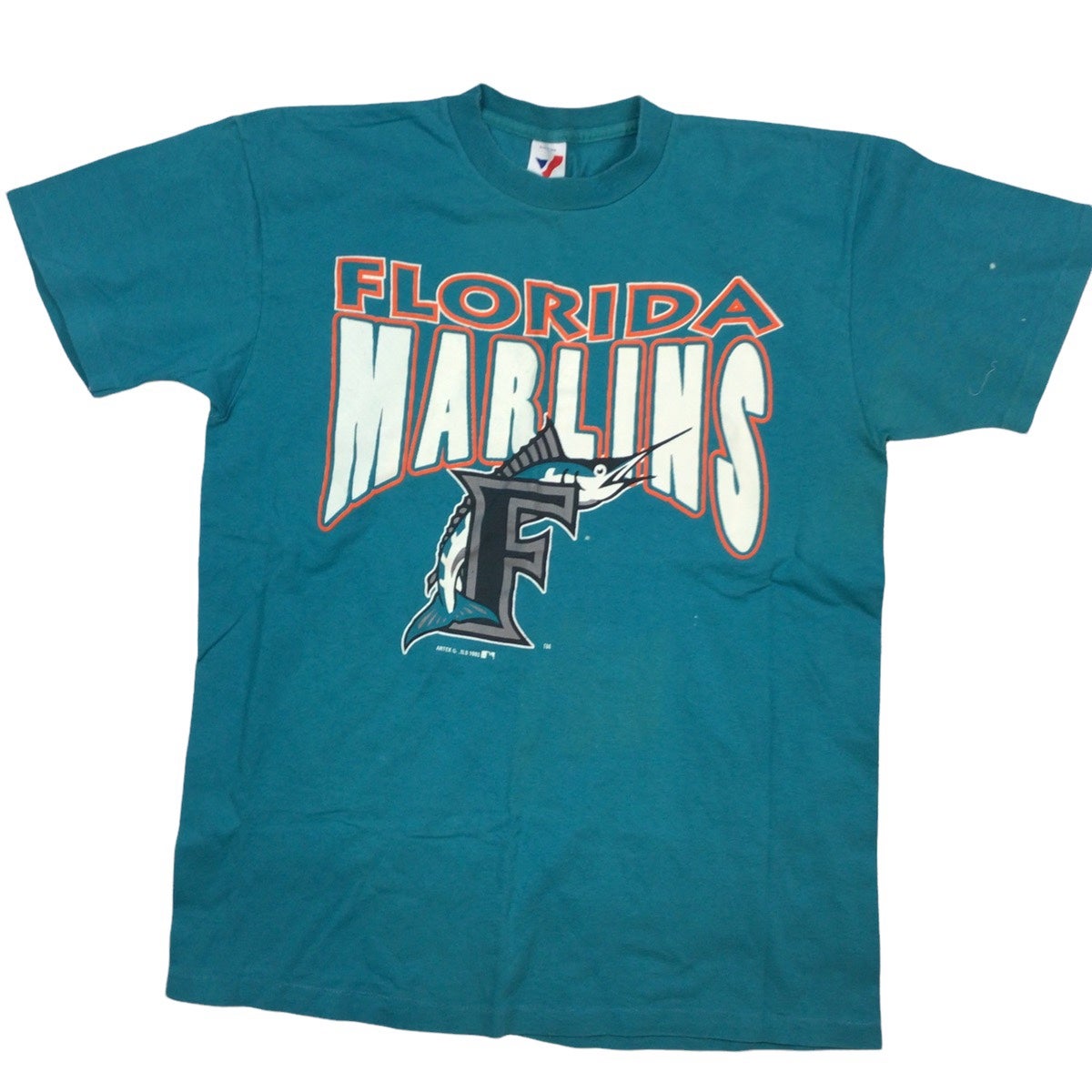 Vintage1993 Florida Marlins MLB Baseball Jersey (Size L) for Sale