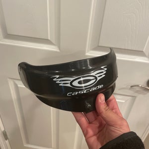 Cascade black lacrosse goalie throat guard