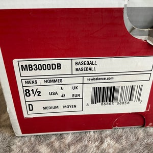 Blue New Adult Men's Size 8.5 (Women's 9.5) Metal New Balance Low Cut