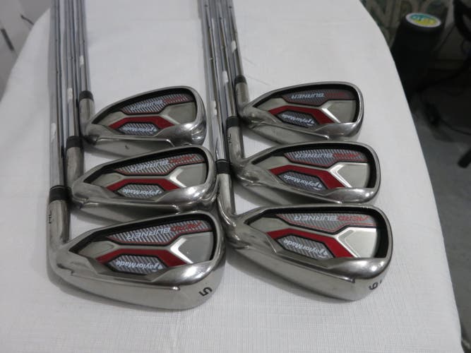 TaylorMade Aeroburner HL Iron Set - 5-PW - Stiff Flex Steel