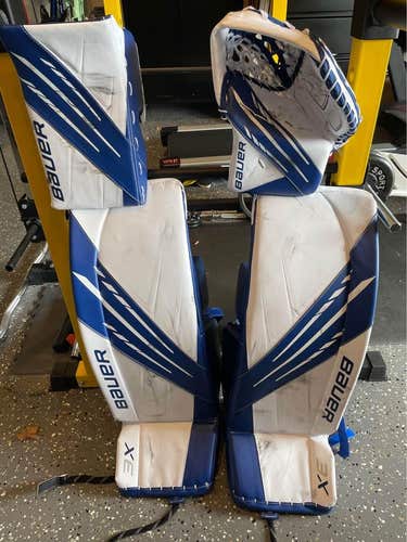 Used 35" Bauer Regular 3X Goalie Full Set