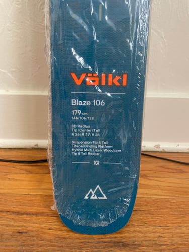 Brand New Men's 2021 Volkl All Mountain Blaze 106 Skis Without Bindings