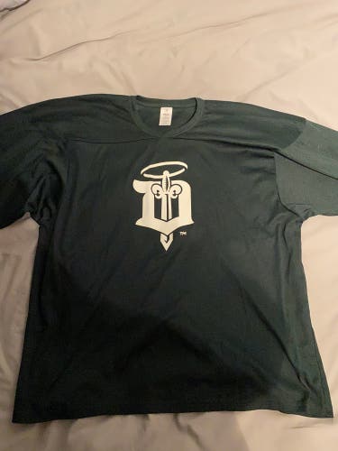Green Dubuque Fighting Saints XL Pro Stock Jersey