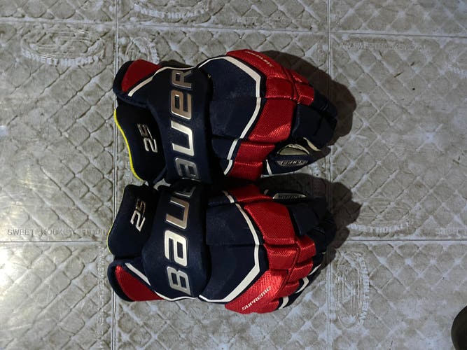 Bauer 14" Supreme Blue And Red 2S Gloves
