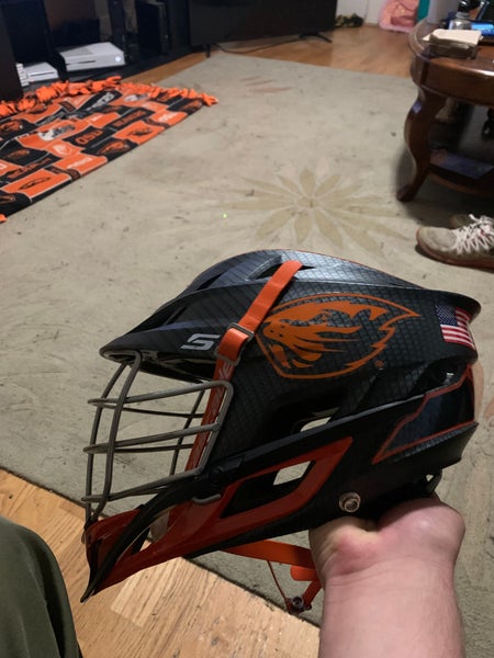 Used Custom Oregon State Game Worn Cascade S Helmet