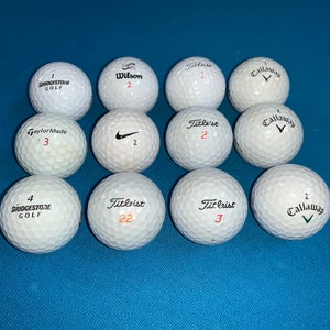 Used TaylorMade 12 Pack (1 Dozen) Balls