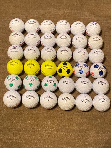 Used Callaway 36 Pack (3 Dozen) Chrome Soft Balls