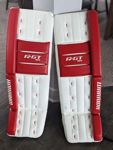 Used 35" Warrior Ritual GT Goalie Leg Pads