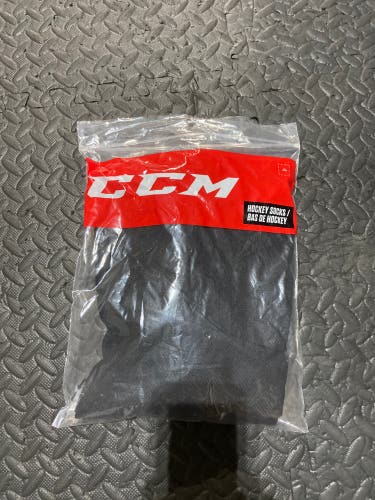 Black New Large CCM Socks
