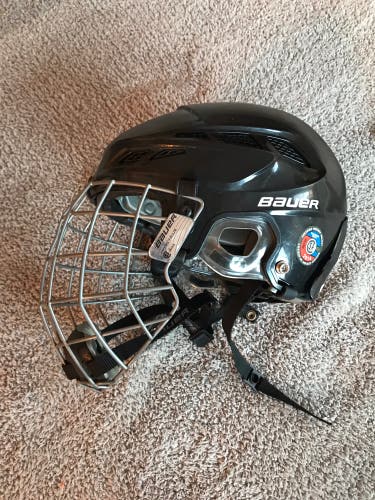 Used Large Bauer  IMS 7.0 Helmet Combo
