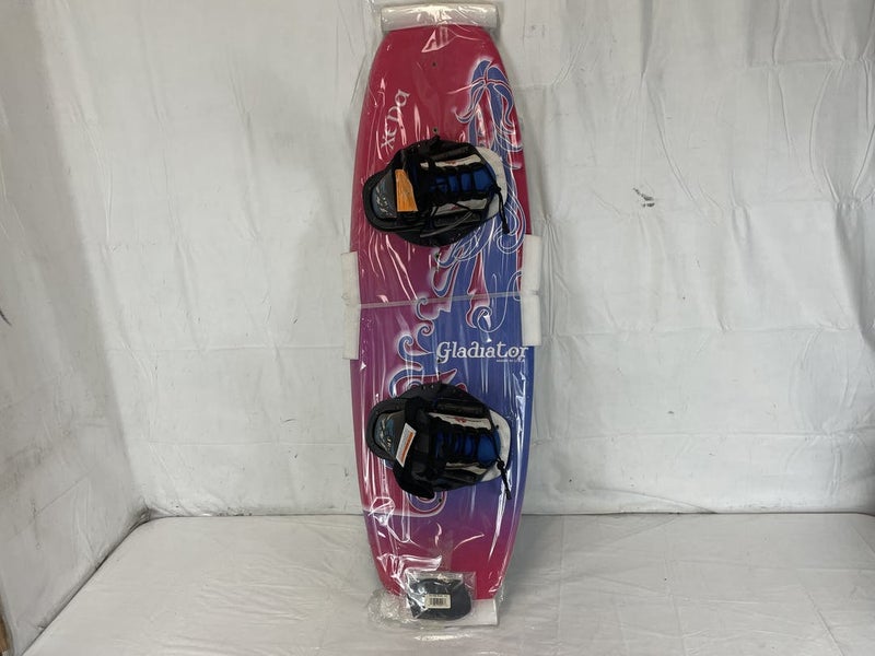 New Gladiator Xena 124 Cm Wakeboard W Hydroslide Chaser Jr Bindings