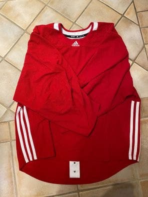 Adidas 3 Stripes Goalie Cut Jersey Red 56G
