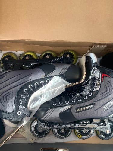 New Bauer Regular Width Size 12 Xr2 Inline Skates