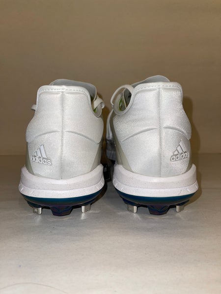 Adidas Adizero Grail White Metallic Baseball Cleats