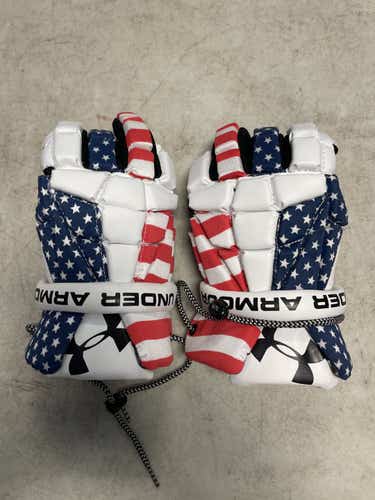 Used Under Armour Gloves 10" Mens Lacrosse Gloves