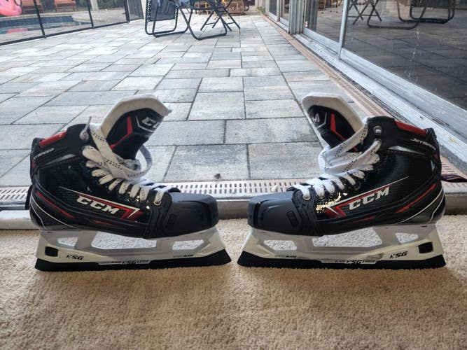 Senior Like New CCM Jetspeed FT2 Hockey Goalie Skates Regular Width Size 7