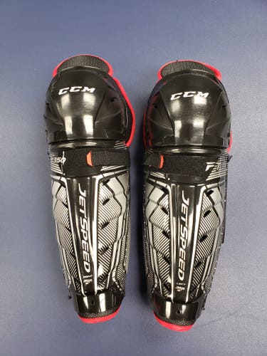 Used CCM JetSpeed FT350 Shin Pads Junior 12"