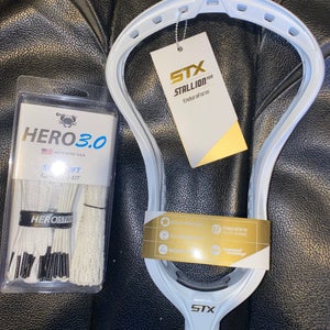 New!! STX Unstrung Stallion 900 EnduraForm Head w Hero 3.0 complete mesh set valued at..