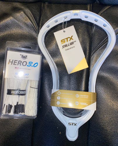 New!! STX Unstrung Stallion 900 EnduraForm Head w Hero 3.0 complete mesh set valued at $35.99!!