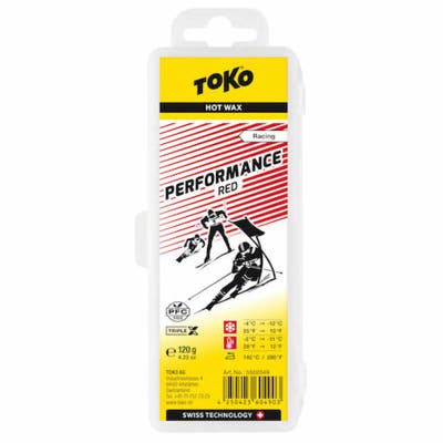 Toko Performance Ski and Snowboard Hot Wax 120g Red - Fluoro Free Racing Wax