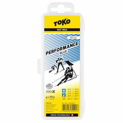 Toko Performance Ski and Snowboard Hot Wax 120g Blue - Fluoro Free Racing Wax