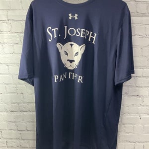Under Armour Mens Shirt St Joseph Panthers Blue Size X-Large New With Tags