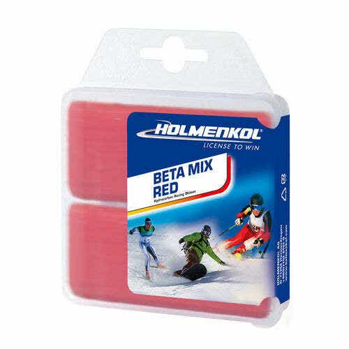 70g Holmenkol Beta Mix Red Wax | Ski Snowboard Storage Base Protection Mid