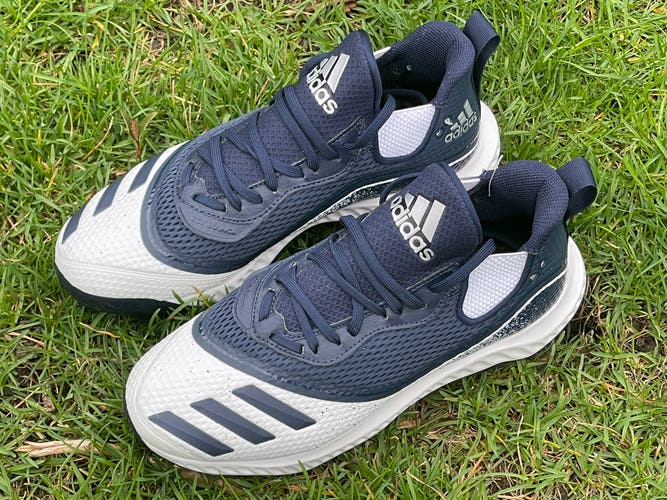 NAVY - Adidas Icon V Bounce TPU Molded Baseball Cleats