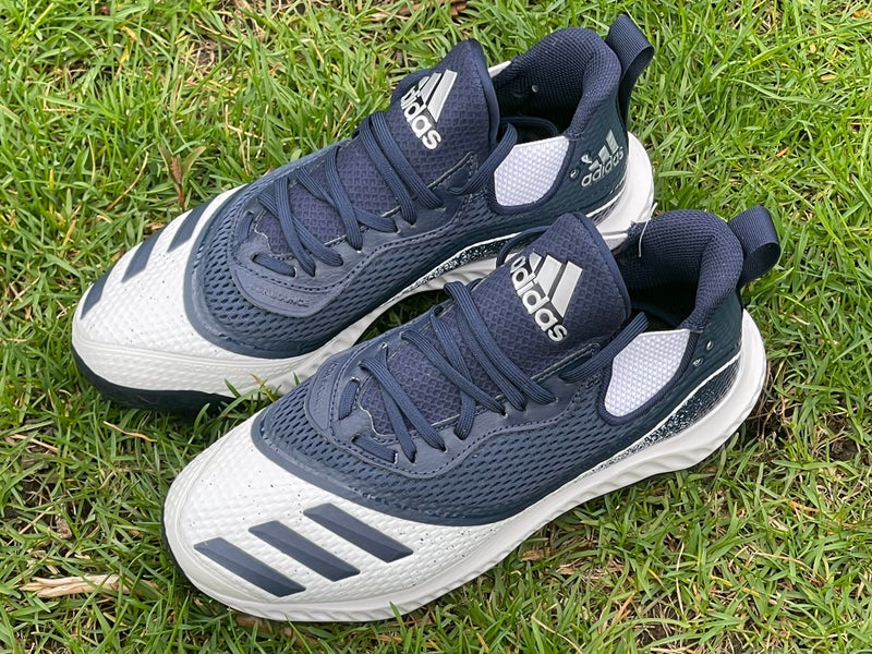 NAVY - Adidas Icon V Bounce TPU Molded Baseball Cleats