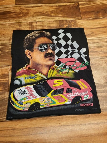 Vintage Rare Nascar Kelloggs Terry Labonte Corn Flakes Racing T Shirt Size L