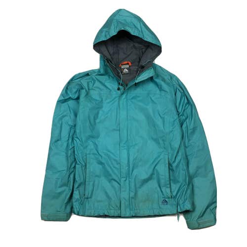 Nike ACG Fitstorm Women's Zip Up Hooded Rain Windbreaker Jacket Mint Green Sz M