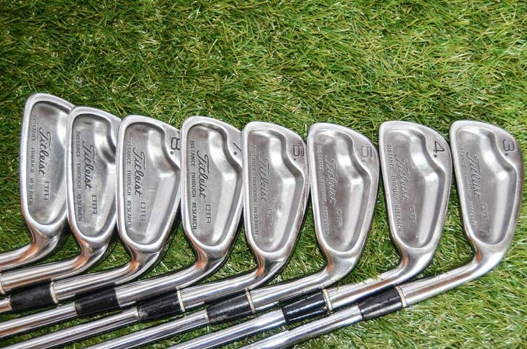 Titleist 	DTR	Iron Set 	Right Handed	36.5"	Steel 	Stiff	New Grip