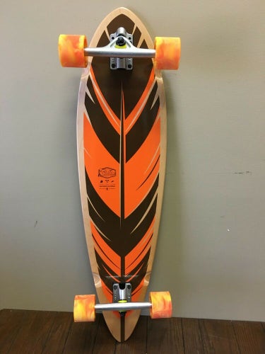 New San Diego Speed Stella 38" Blunt Nose Feather Longboard Skateboard