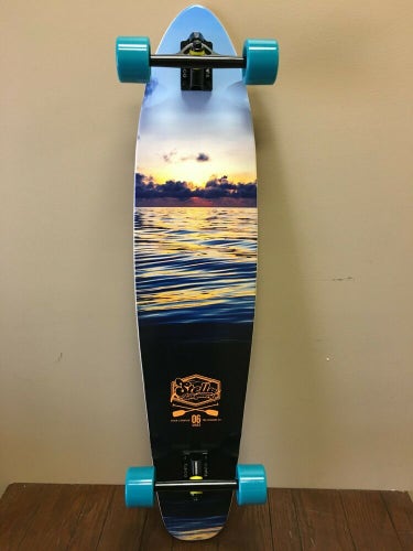 New San Diego Speed Stella 42" Kicktail Bamboo Stay Glassy Longboard Skateboard