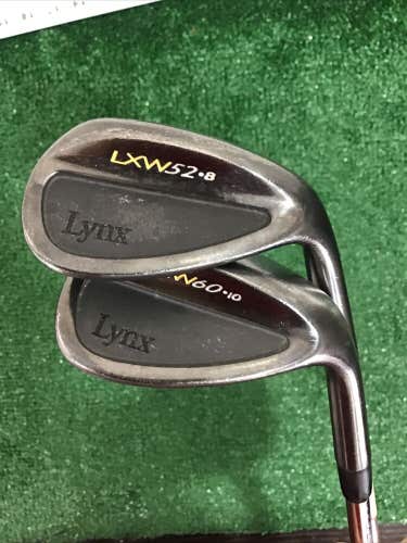 Lynx LXW Wedge Set 52* And 60* Stiff Steel Shafts