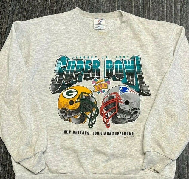 90s Green Bay Packers Super Bowl XXXI Sweatshirt - Men's Medium