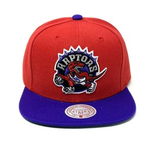 Toronto Raptors Mitchell & Ness NBA Snapback Hat 2Tone Hardwood Classics Cap