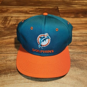 Vintage Miami Dolphins NFL Plain Logo Sports Hat Cap Snapback