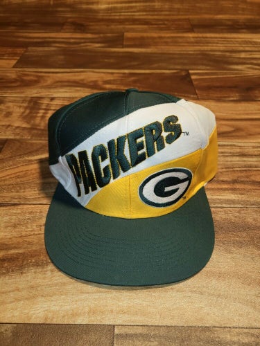 Vintage Rare Green Bay Packers NFL Sports Football Logo 7 Hat Cap Vtg Snapback