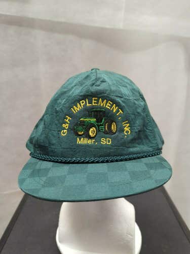 Vintage G&H Implement, Inc Leather Strapback Hat
