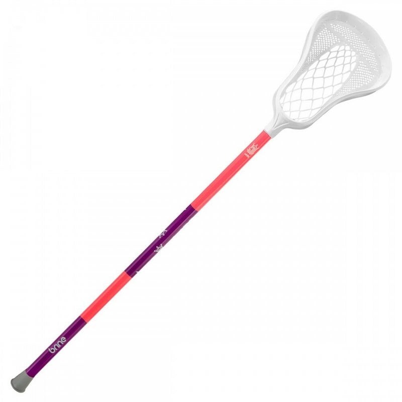 New Brine Warp Jr Girls Complete Lacrosse Stick strung head shaft combo Pink 37"