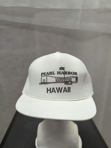 Vintage Pearl Harbor Hawaii Mesh Trucker Snapback Hat Nissun