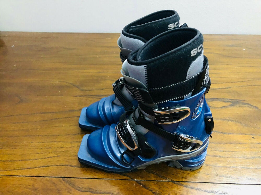 Scarpa T2 Women's Telemark Ski Boots US Ladies Size 6 Mondo 23.0 Nice Condition!