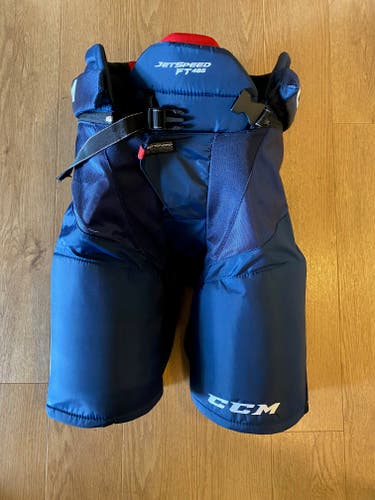 Senior Used Large CCM JetSpeed FT485 Hockey Pants Navy