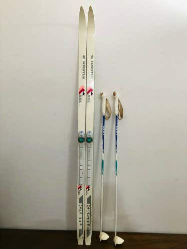 Kastle SXC Junior Vario 90 160 cm. Nordic/ Classic Cross Country Skis & Poles