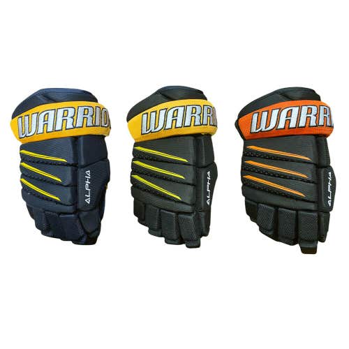 Warrior Alpha QX3 10" Junior Ice Hockey Gloves - Various Colors